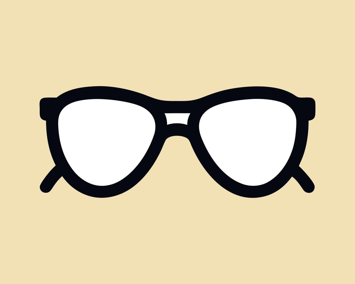 Sunglasses silhouette icon design vector