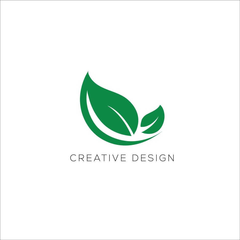 leaf logo design vector