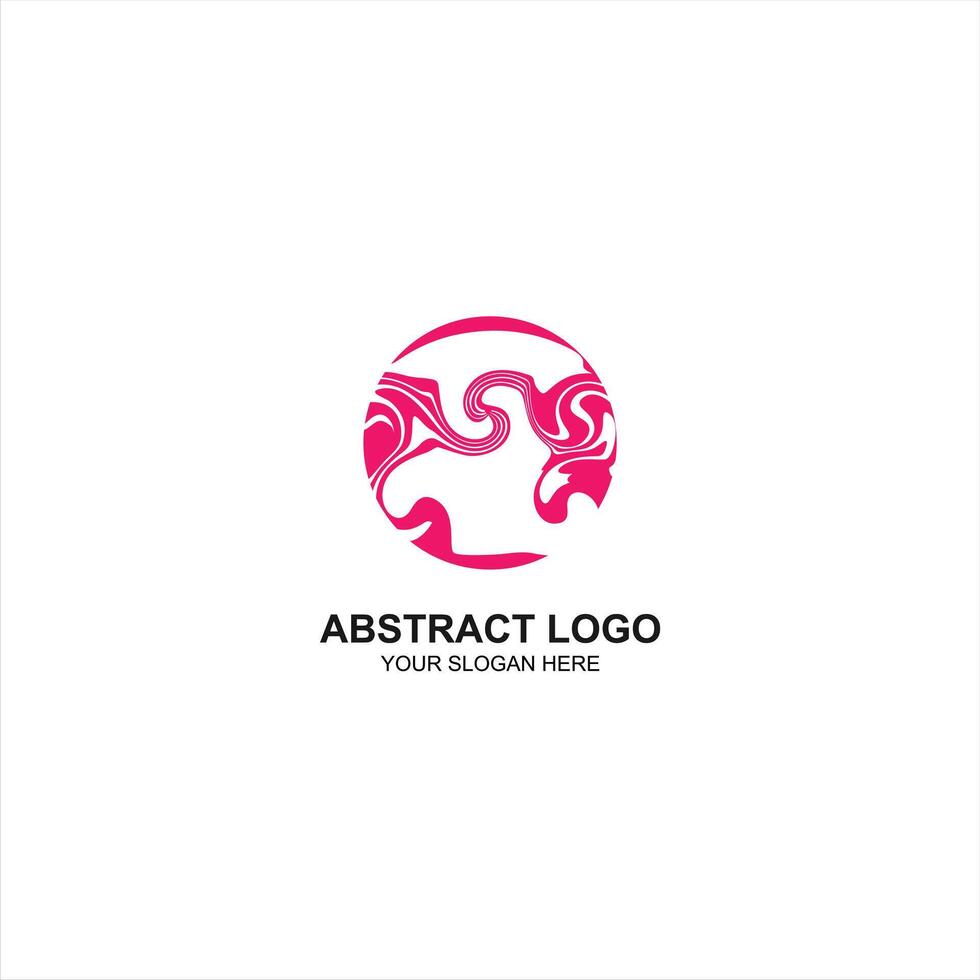 abstract logo icon with creative illustration vector