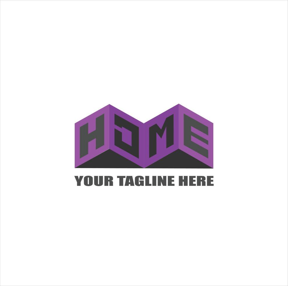 home logo icon with creative illustration vector