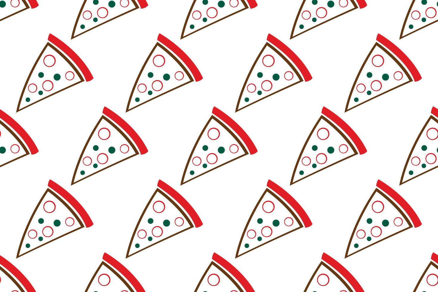 Pizza seamless pattern background vector