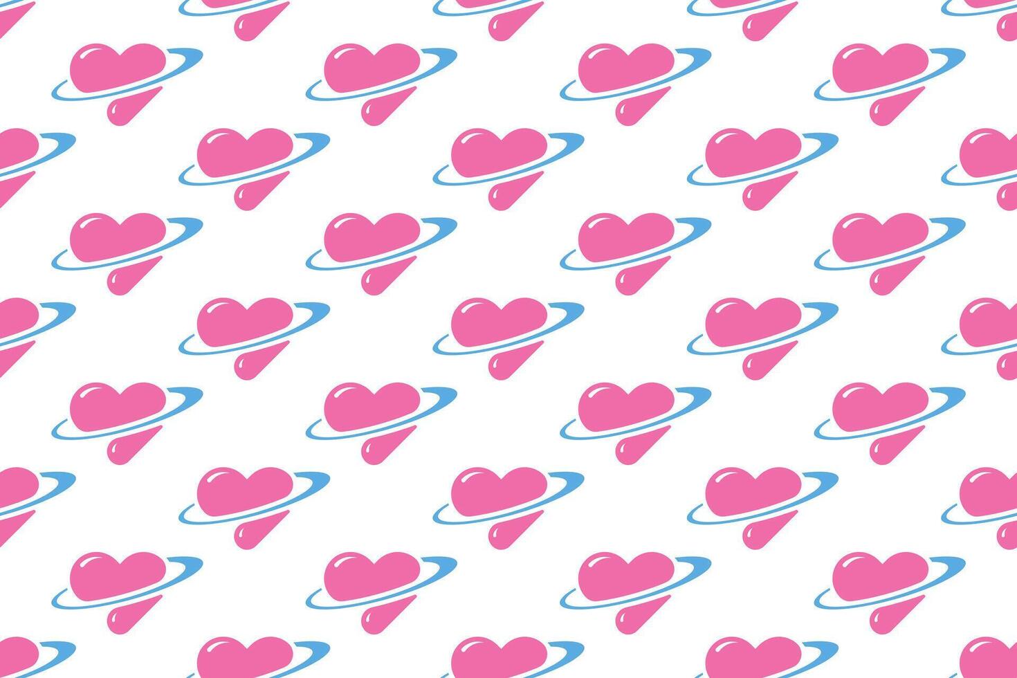 Love seamless pattern background template vector