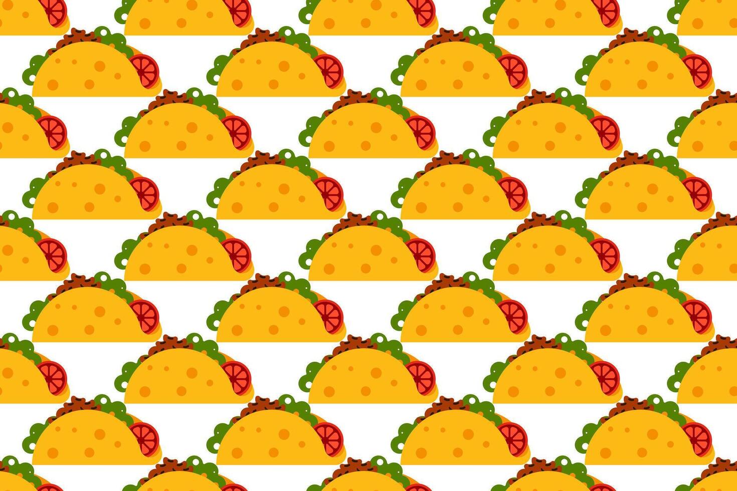 Mexican food seamless pattern background template vector
