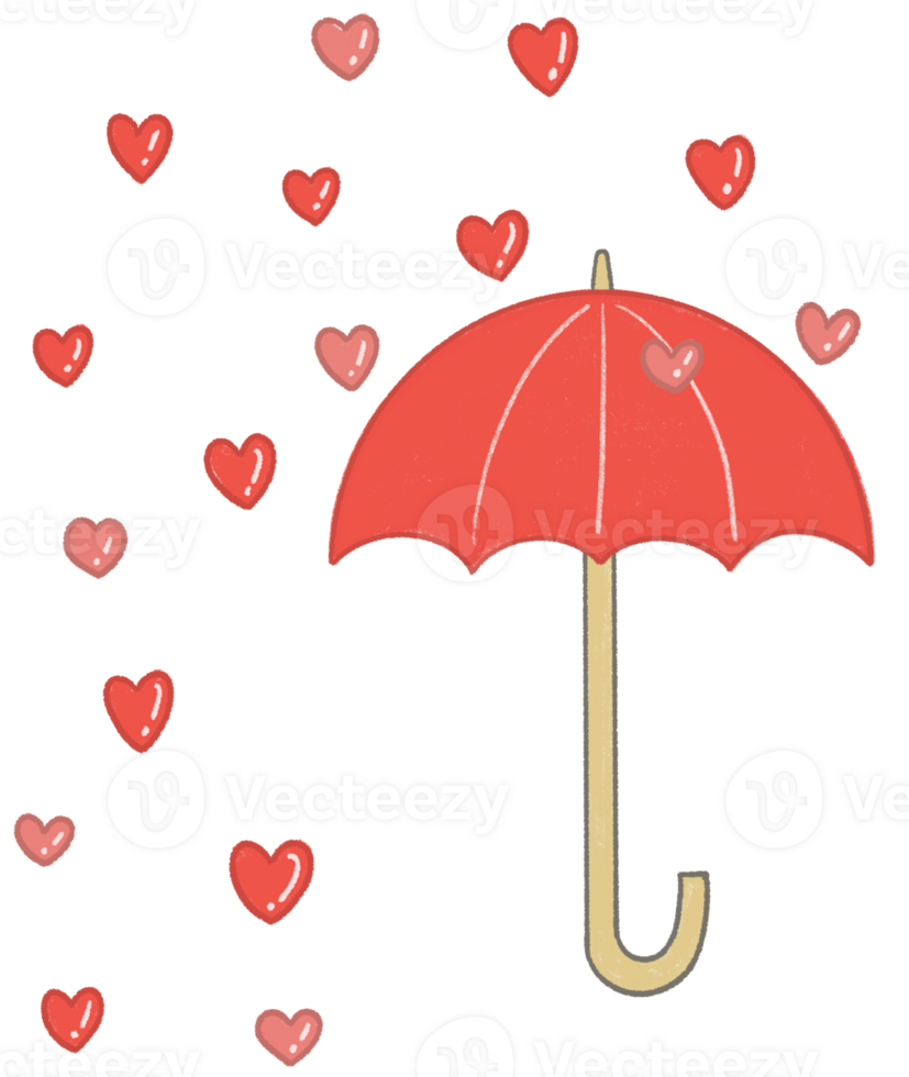 love rain umbrella png