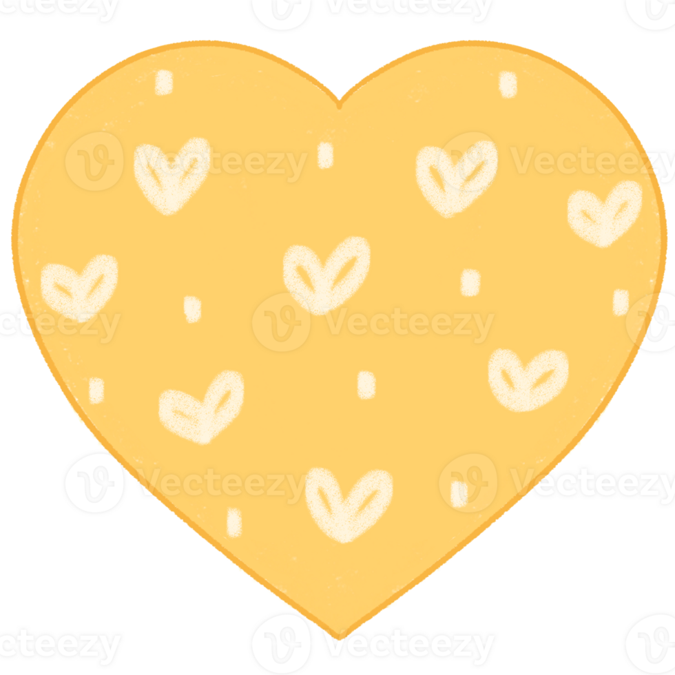 yellow heart clipart png