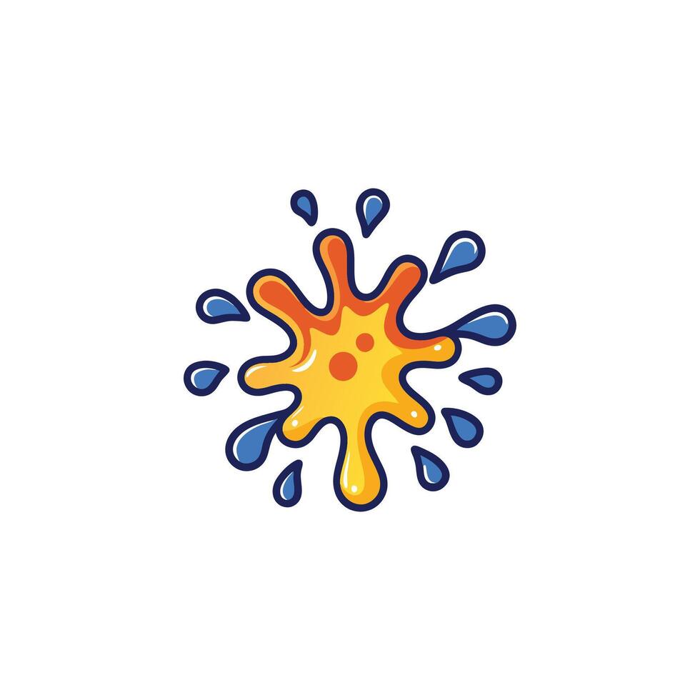 coloful Splash icon vector