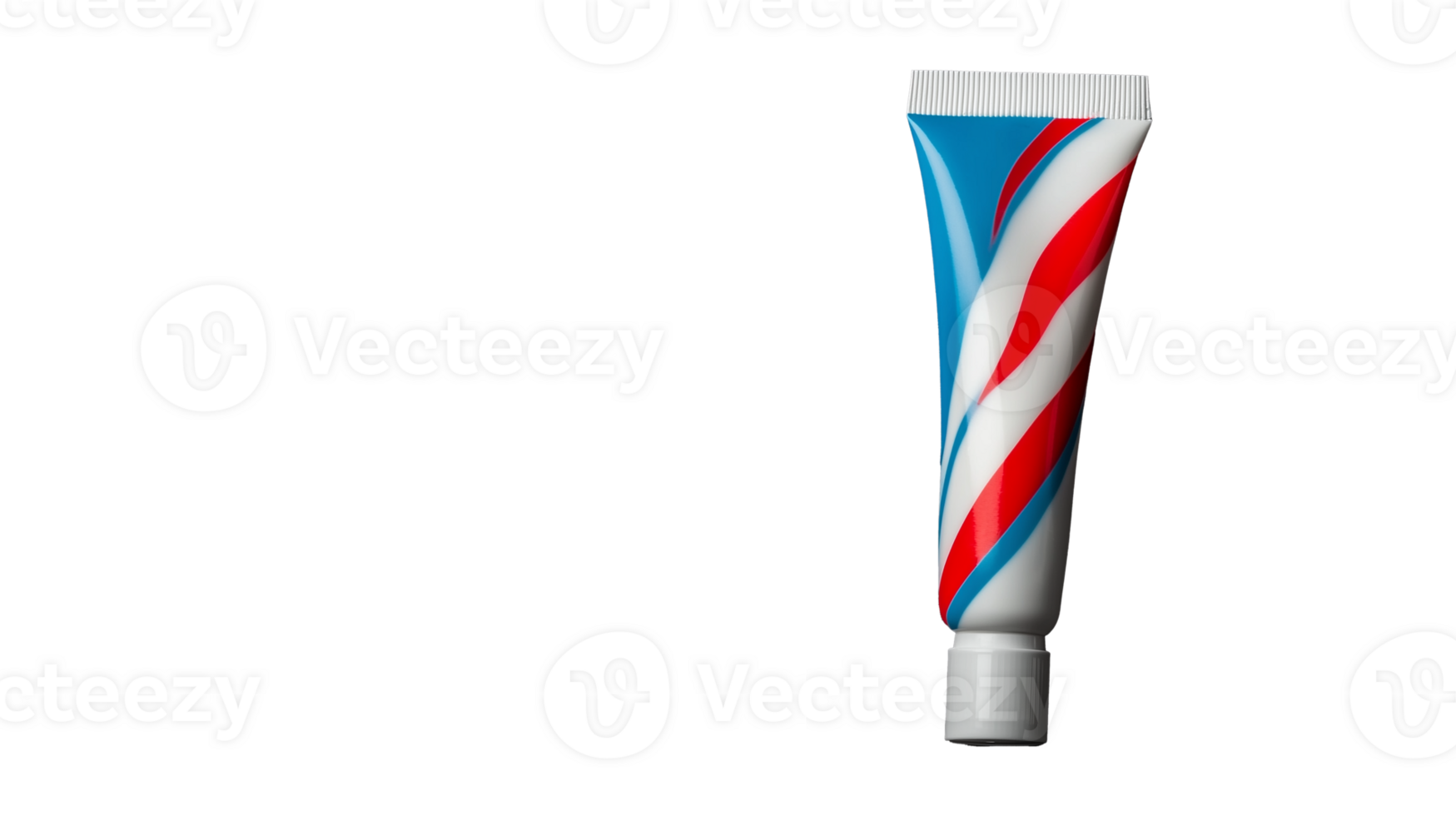 Red, White, and Blue Toothpaste Tube on Transparent Background png