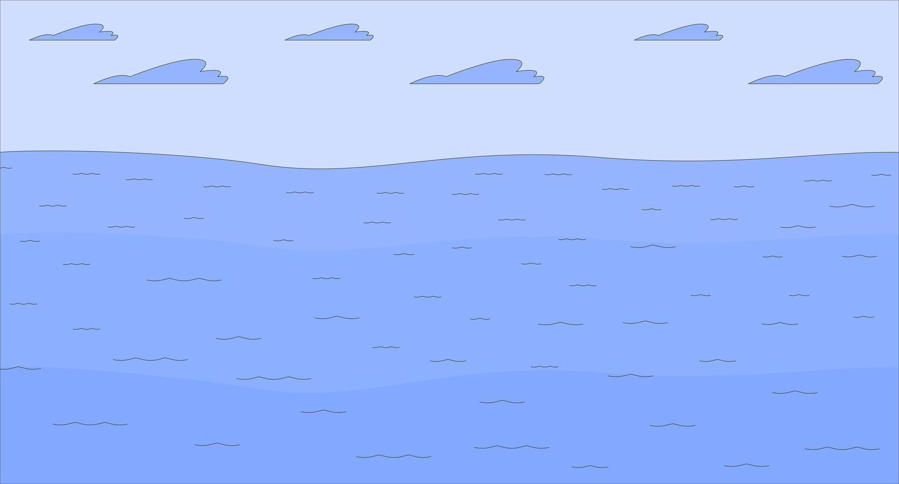 Flood natural disaster flat illustration. Climate crisis problems. Water level rising during heavy rains 2D landscape cartoon background. Global warming impact on environment scene image vector