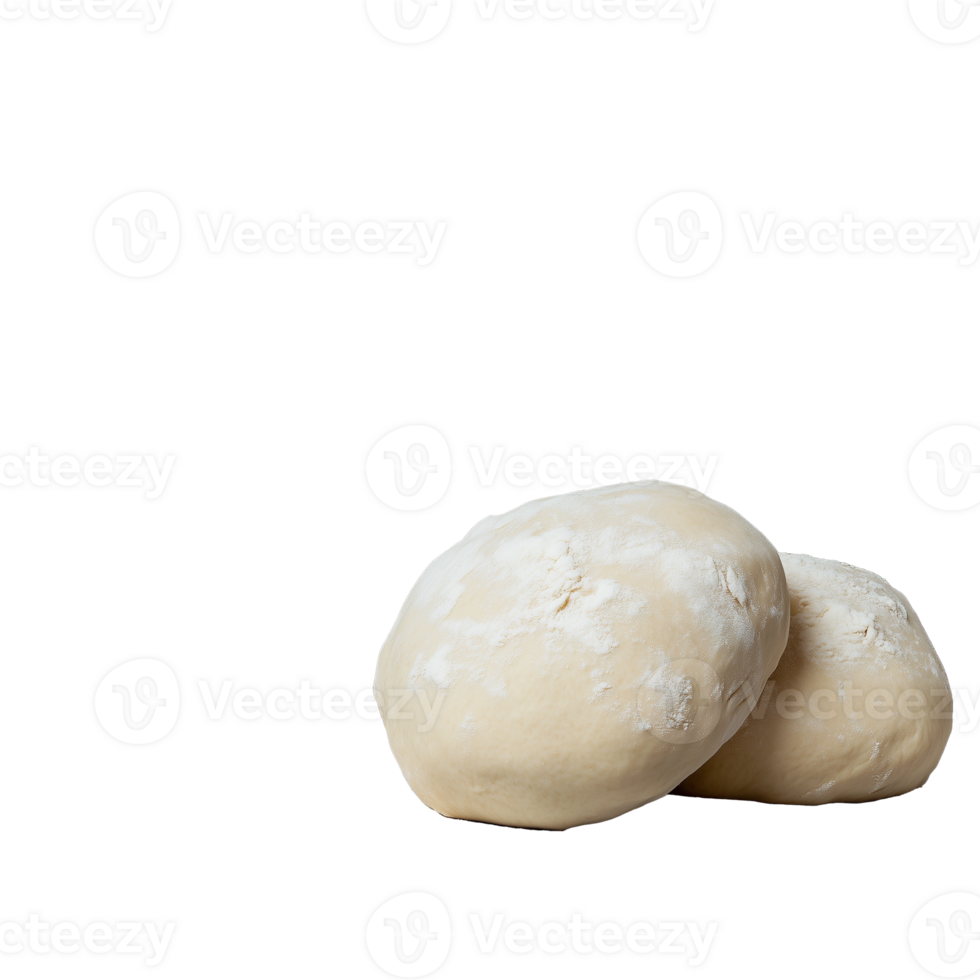 Raw dough balls on transparent background png