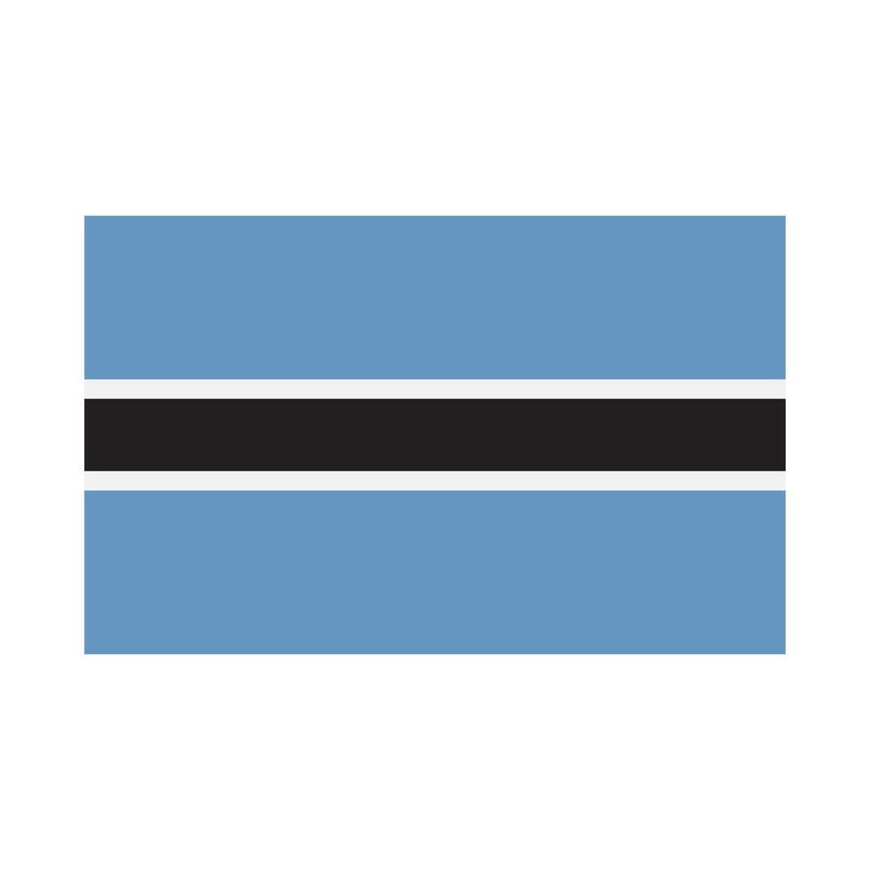 botswana flag symbol design vector