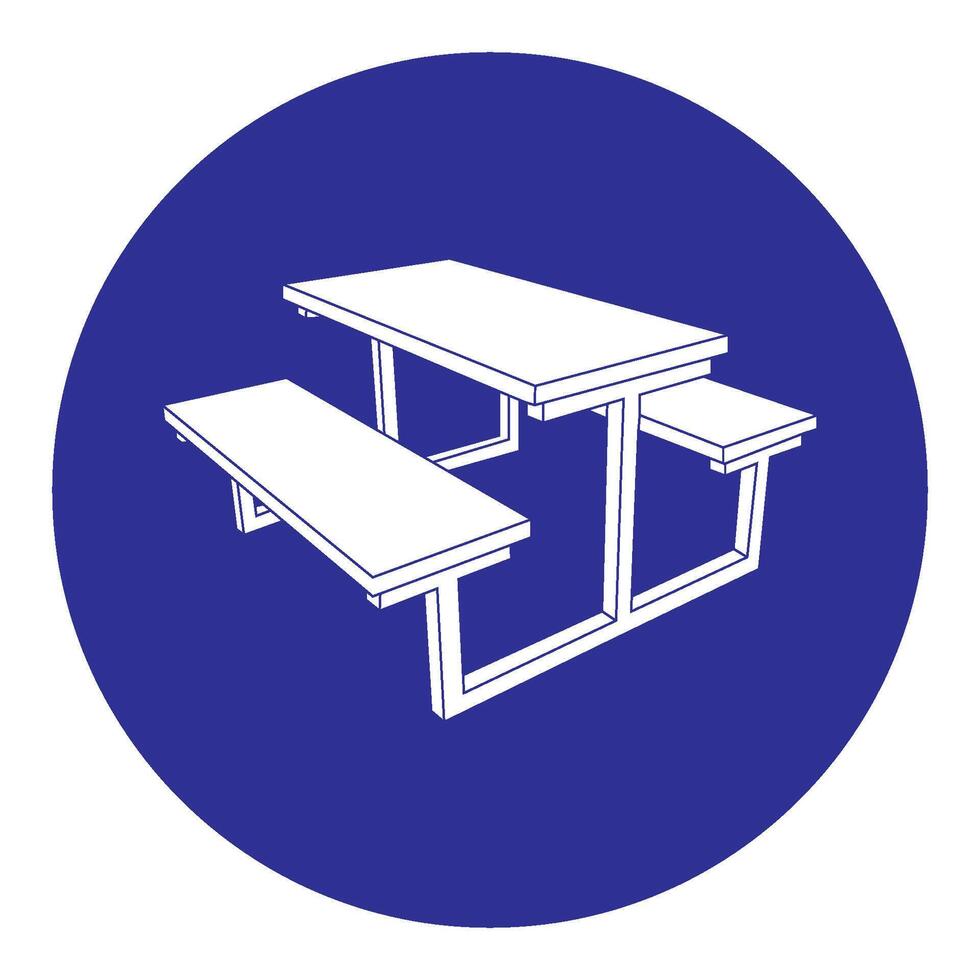 set of cafe tables and chairs design vector