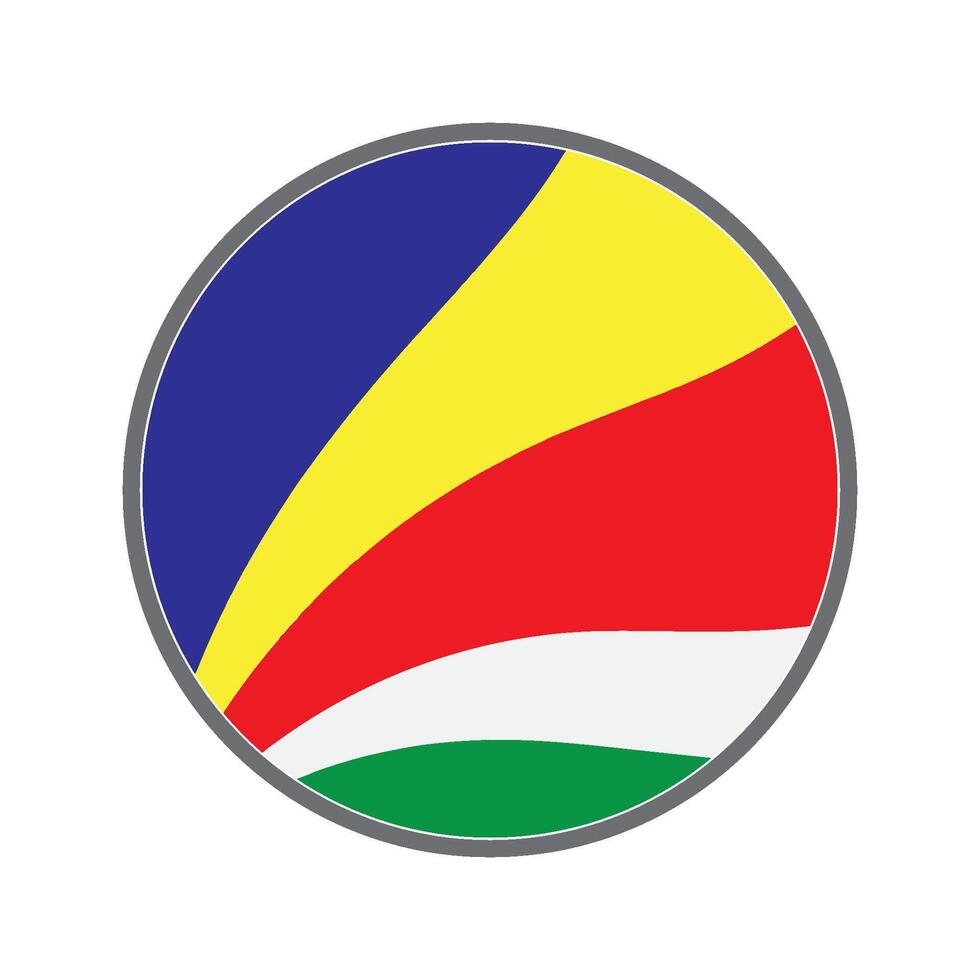 Seychelles country flag icon design vector