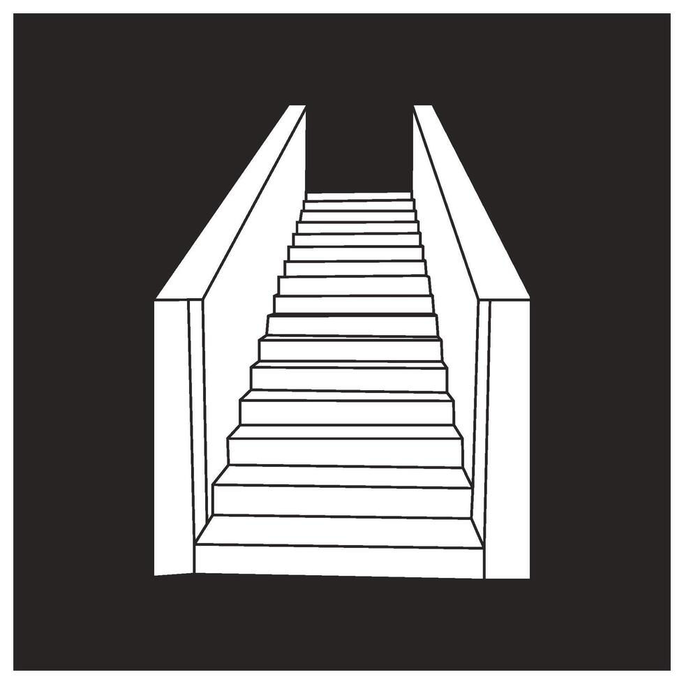 stair icon logo design vector