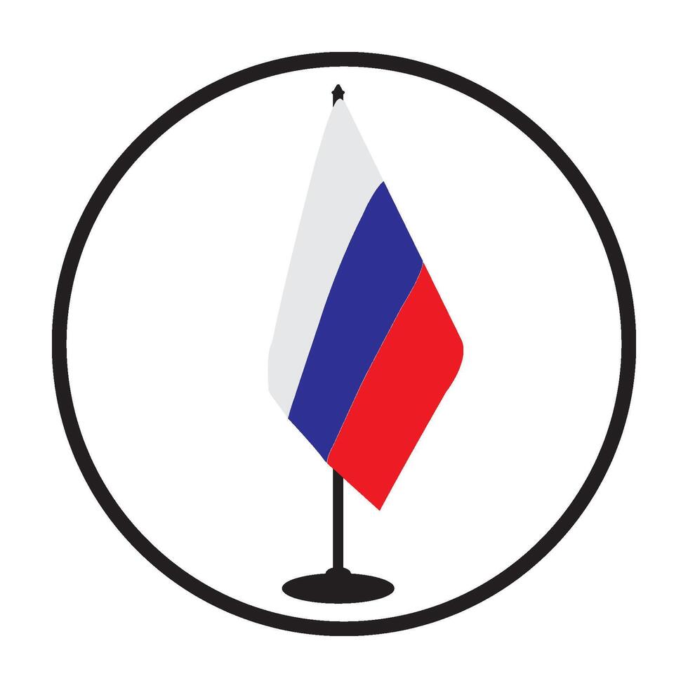 Russia country flag design vector