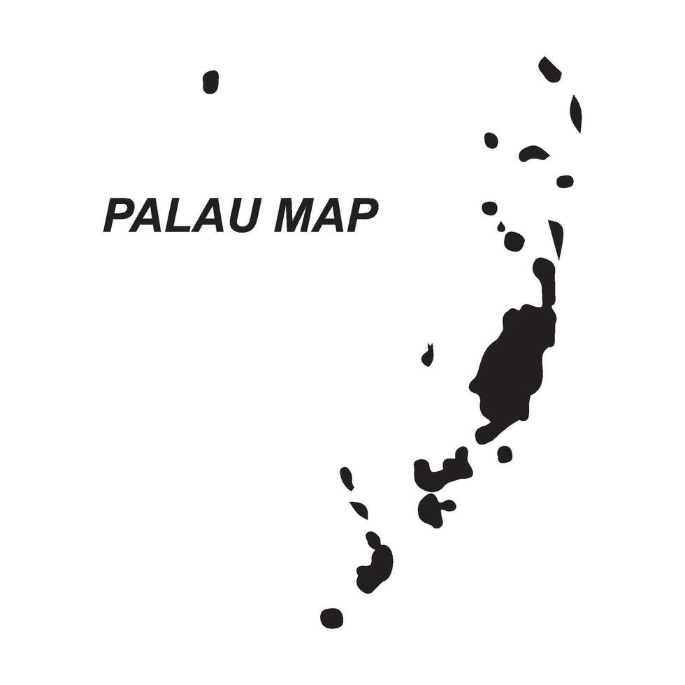 Palau region map symbol design vector
