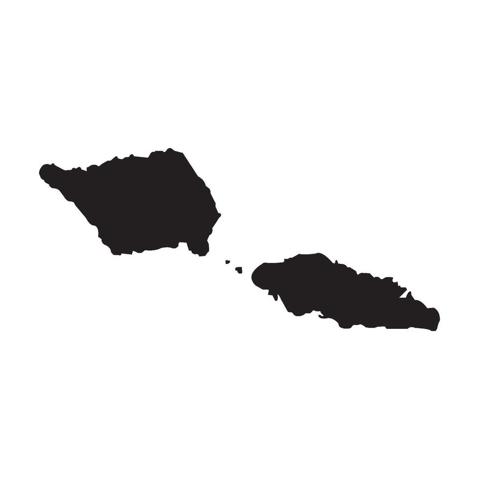 map of samoa region design vector