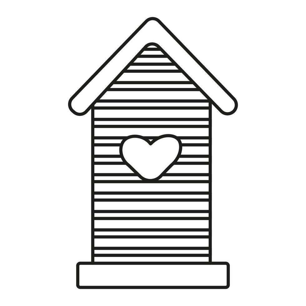 Feeder outline isolated on a white background vector