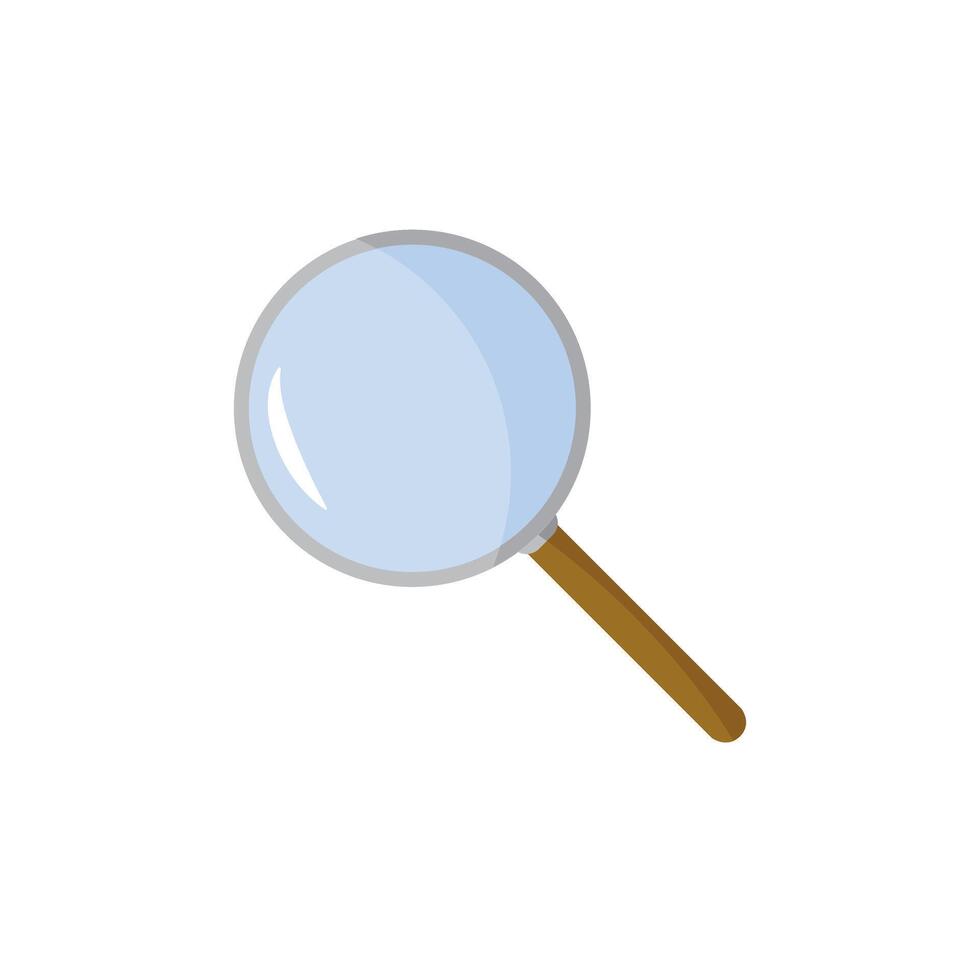 Illustration of a magnifying glass icon. Magnifying glass zoom icon professionally on white background vector