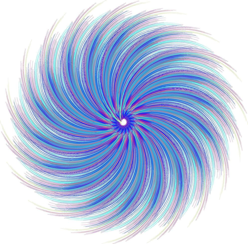 abstract background with blue and colr concentric circles vector