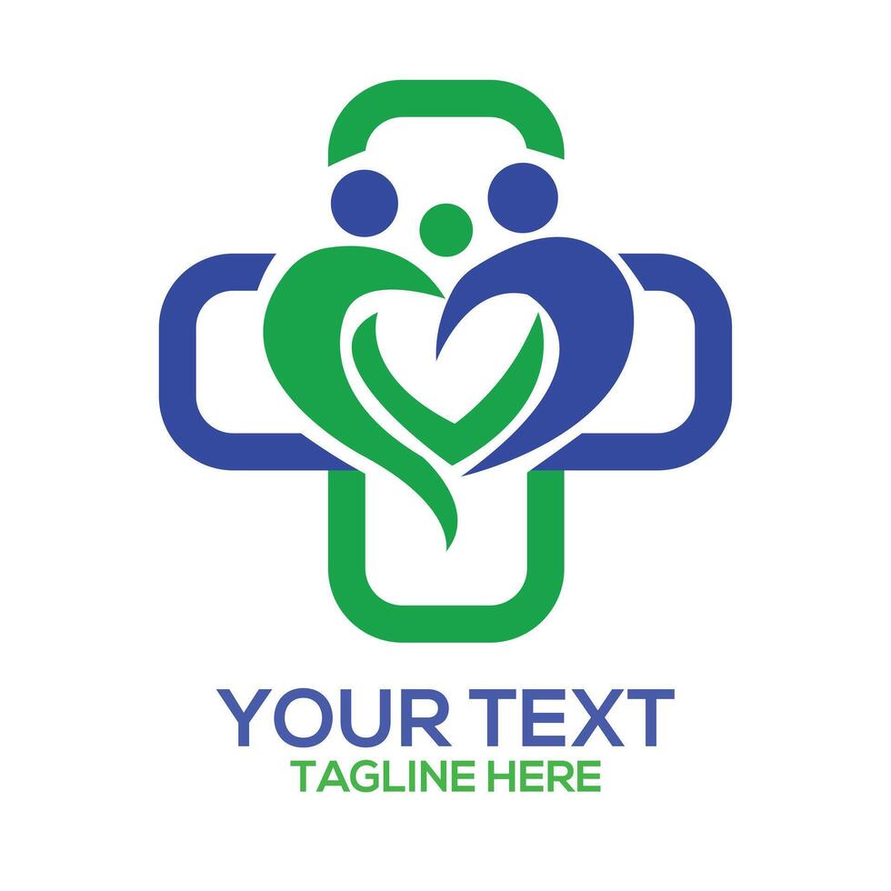 Customizable Medical Logo Design for Healthcare Practices vector