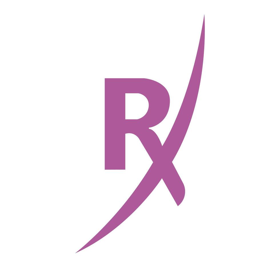 Letter R X Or X R Logo Design Template For Business vector