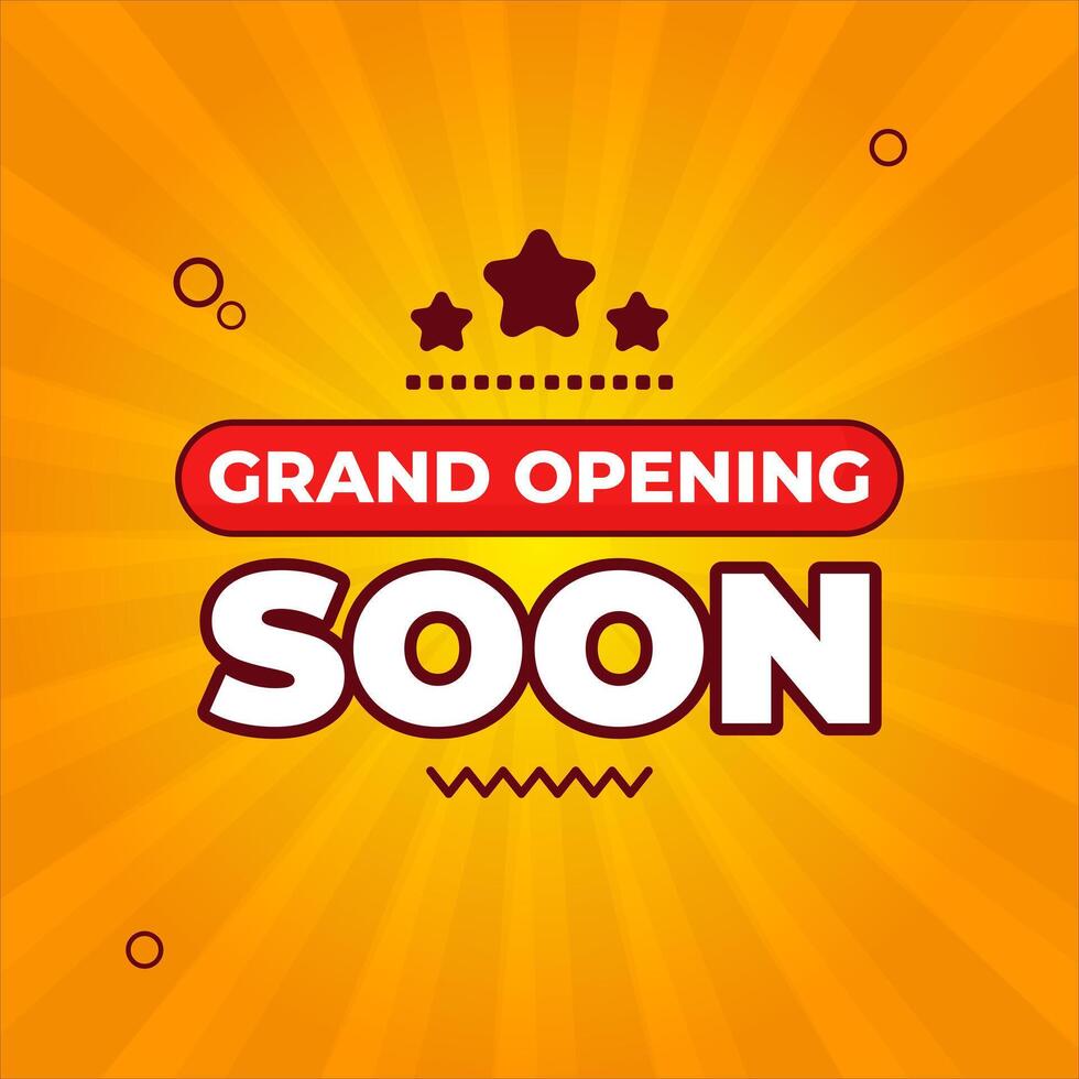 Grand Opening Soon Banner Background Design vector