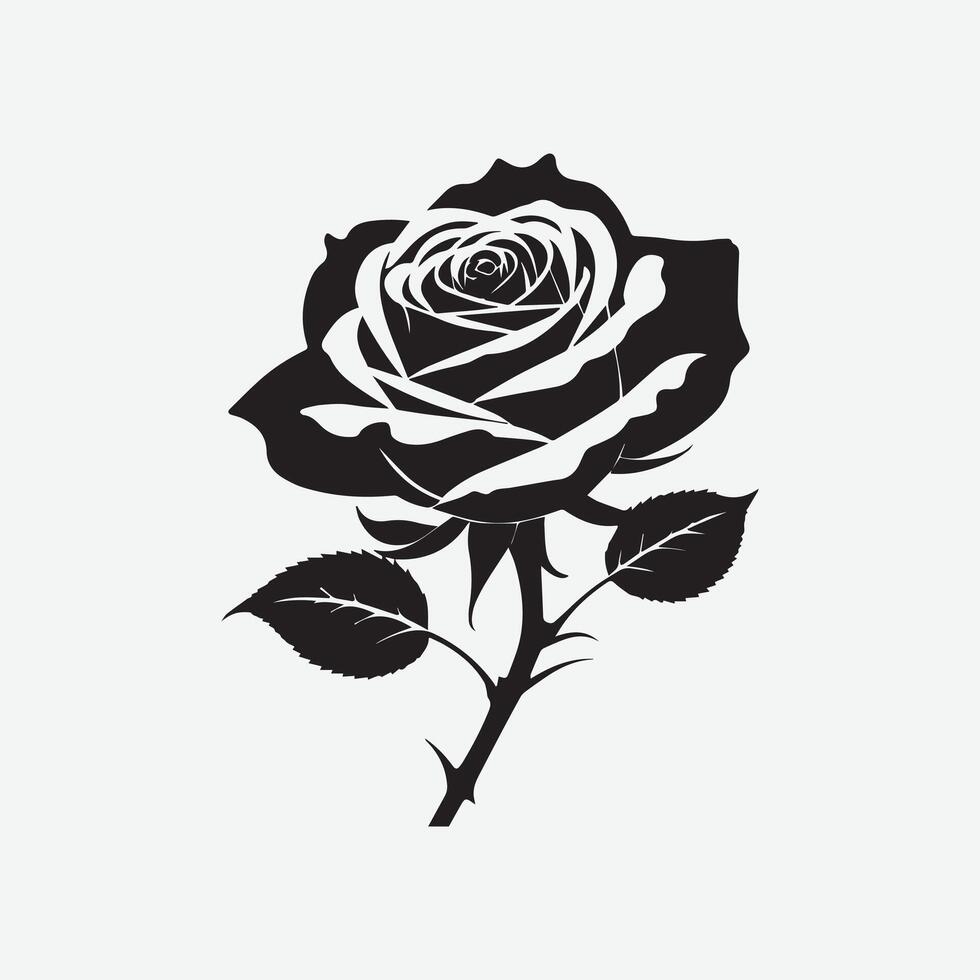 Rose Flower Graphics Perfect for Print Digital Use vector