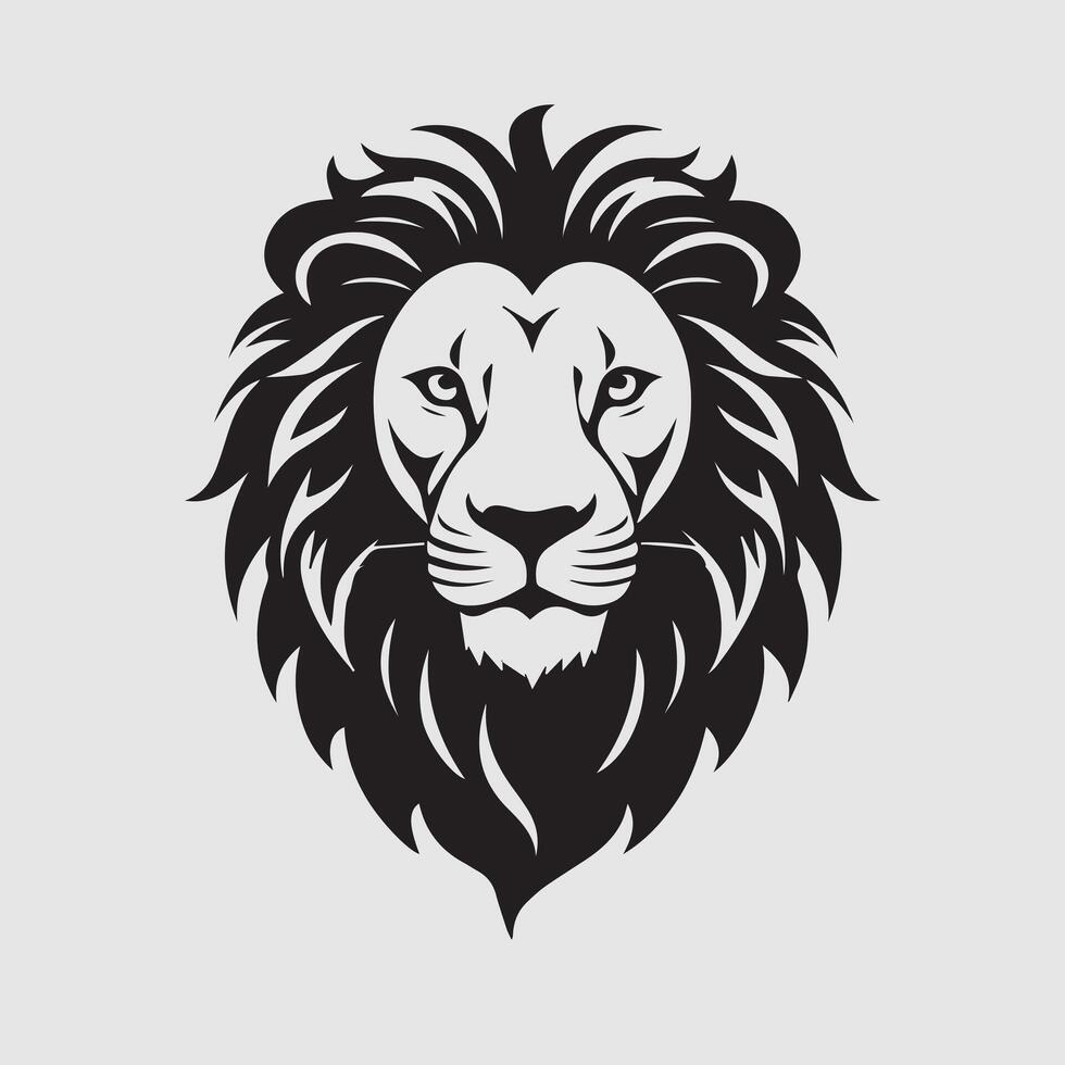 Lion Head Icon Vectors for Print and Web