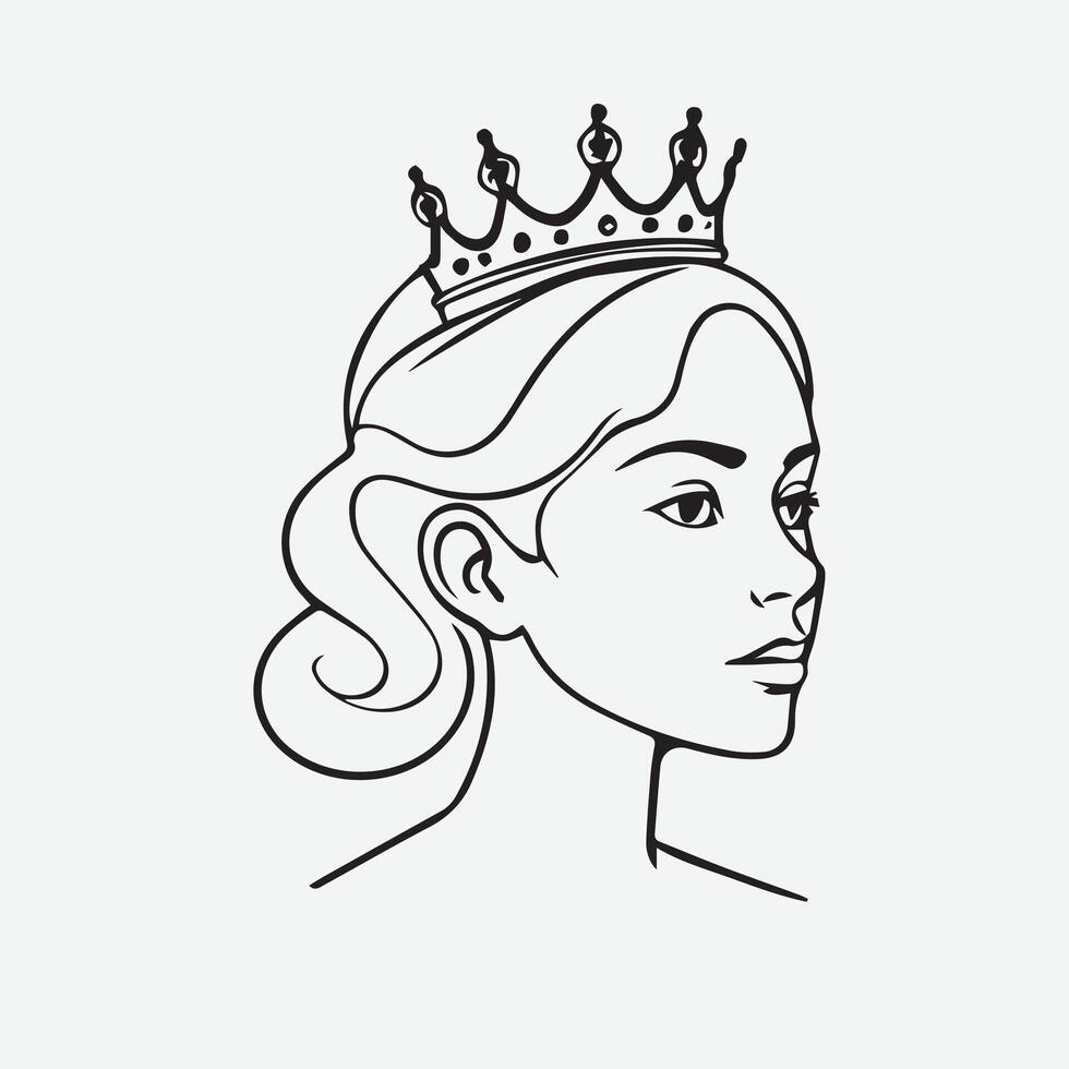 Best Tools for Designing a Unique Queen Silhouette Icon vector