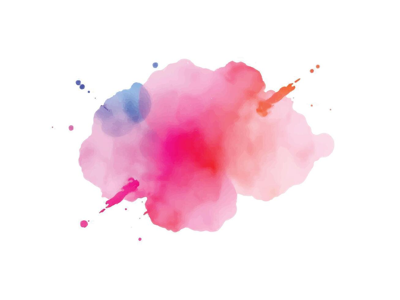 Vibrant Pink and Red Watercolor Splash vector