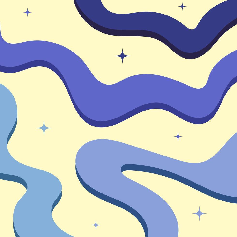 Play of Blue Tones an abstract space filled with smooth transitions and deep colors, creating an atmosphere of tranquility and visual harmony vector