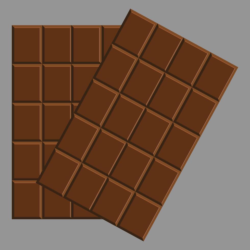 Chocolate bars illustrations vector