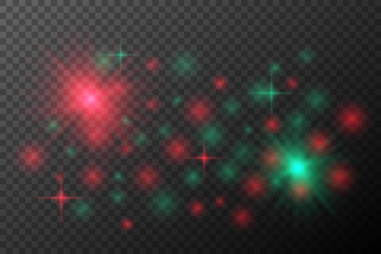 christmas lights and stars background vector