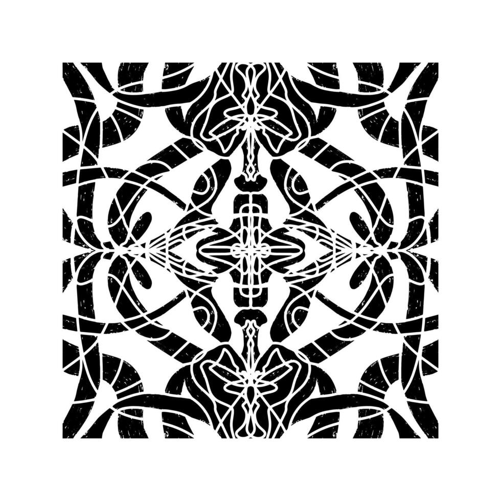 a black and white design with a pattern vector
