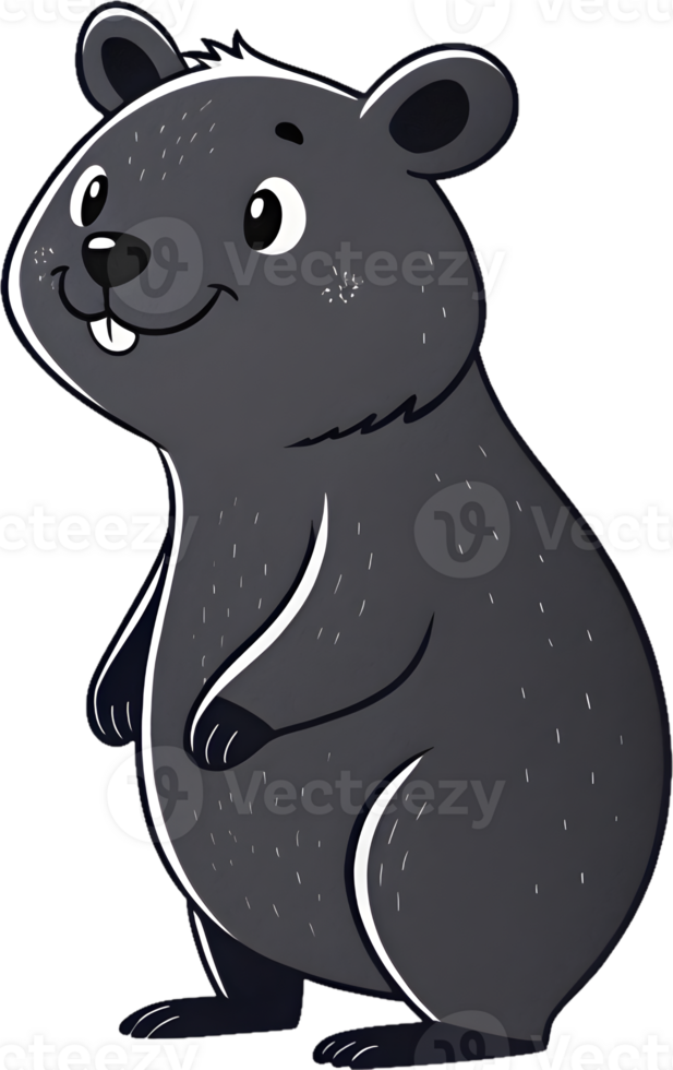 Adorable Quokka Cartoon Clipart for Creative Projects. . png