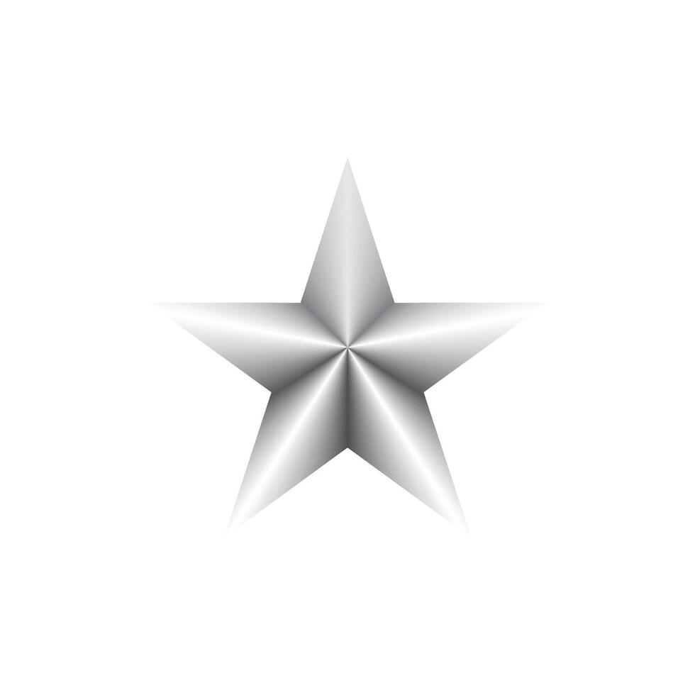 Gray Star Icon Logo Design Inspiration vector
