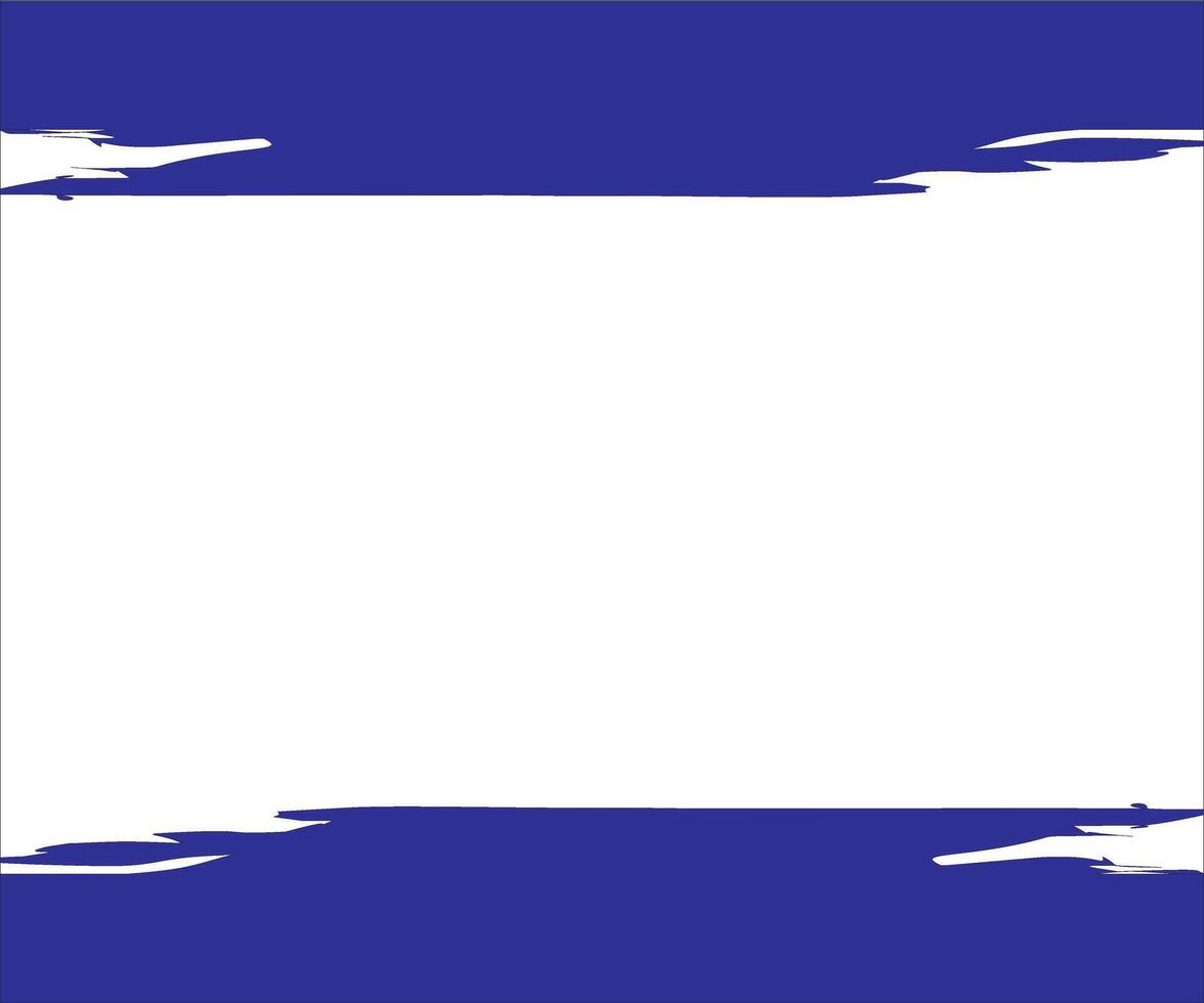 A blue and white frame with a white border vector