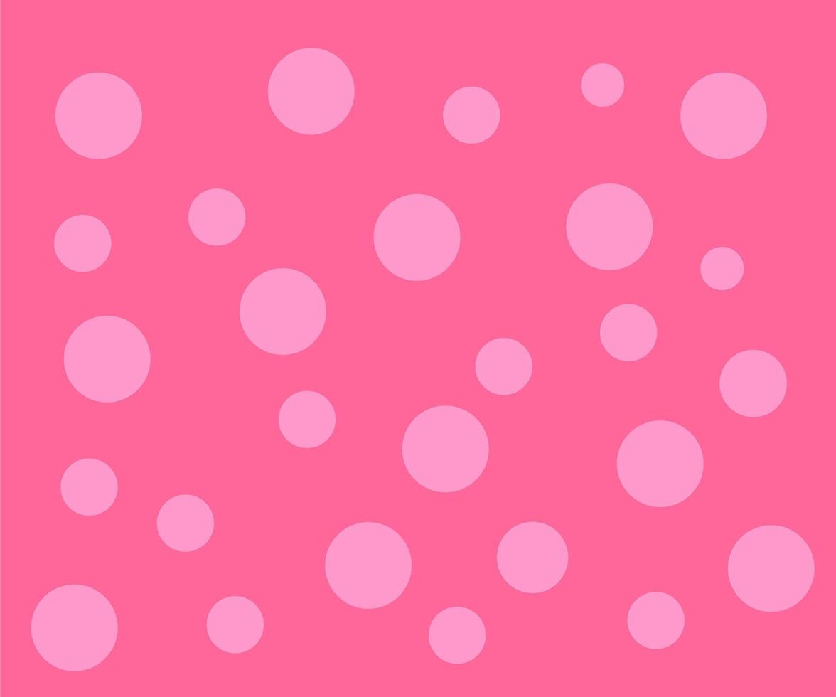 A pink background with white polka dots vector