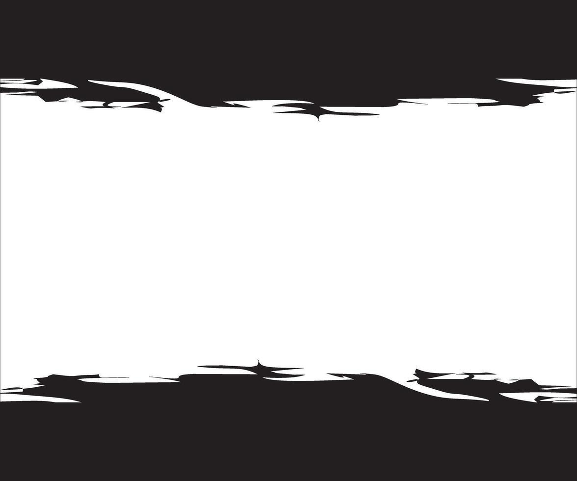 Black and white grunge frame with a white border vector