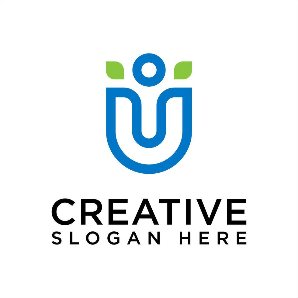 Letter U logo icon design template vector