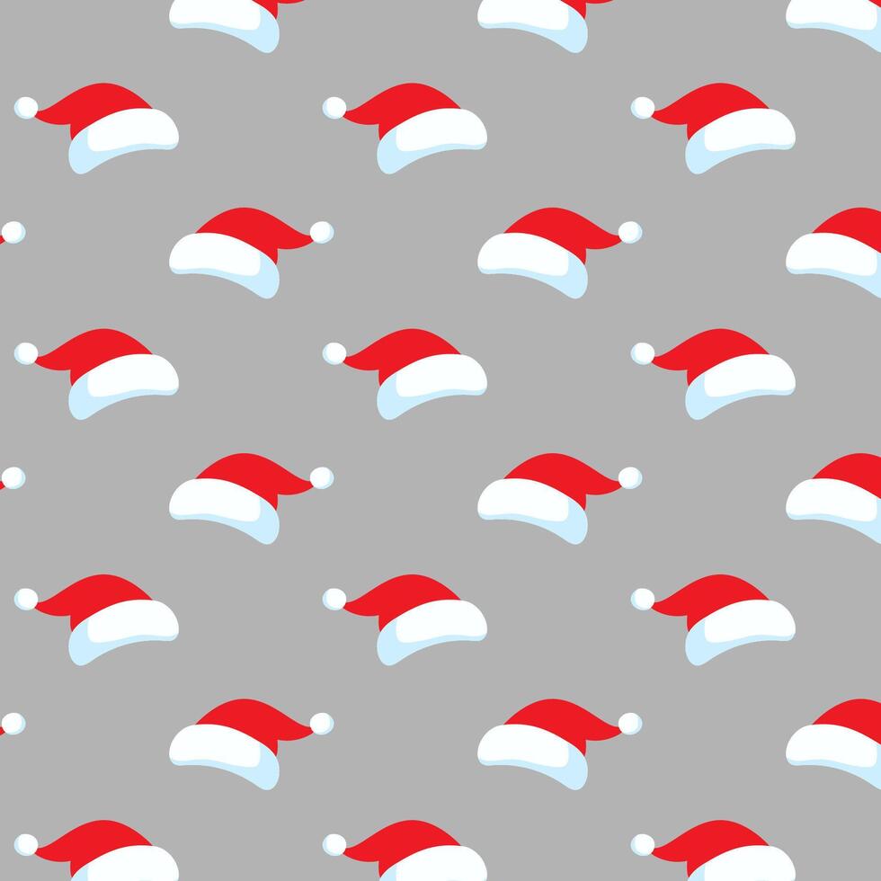 Santa hat pattern. Christmas design. simple flat illustration vector
