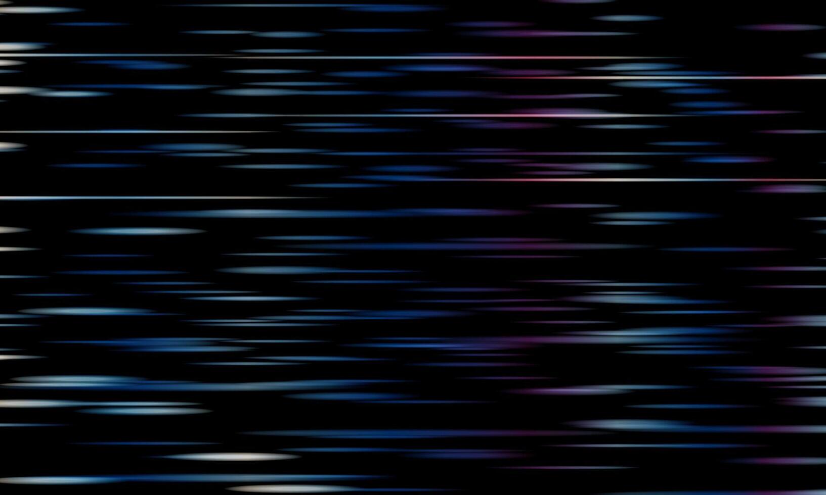 Glowing stripes. Beautiful flashes of light on a dark background. horizontal color line stripes black background. soft blue lines. vector