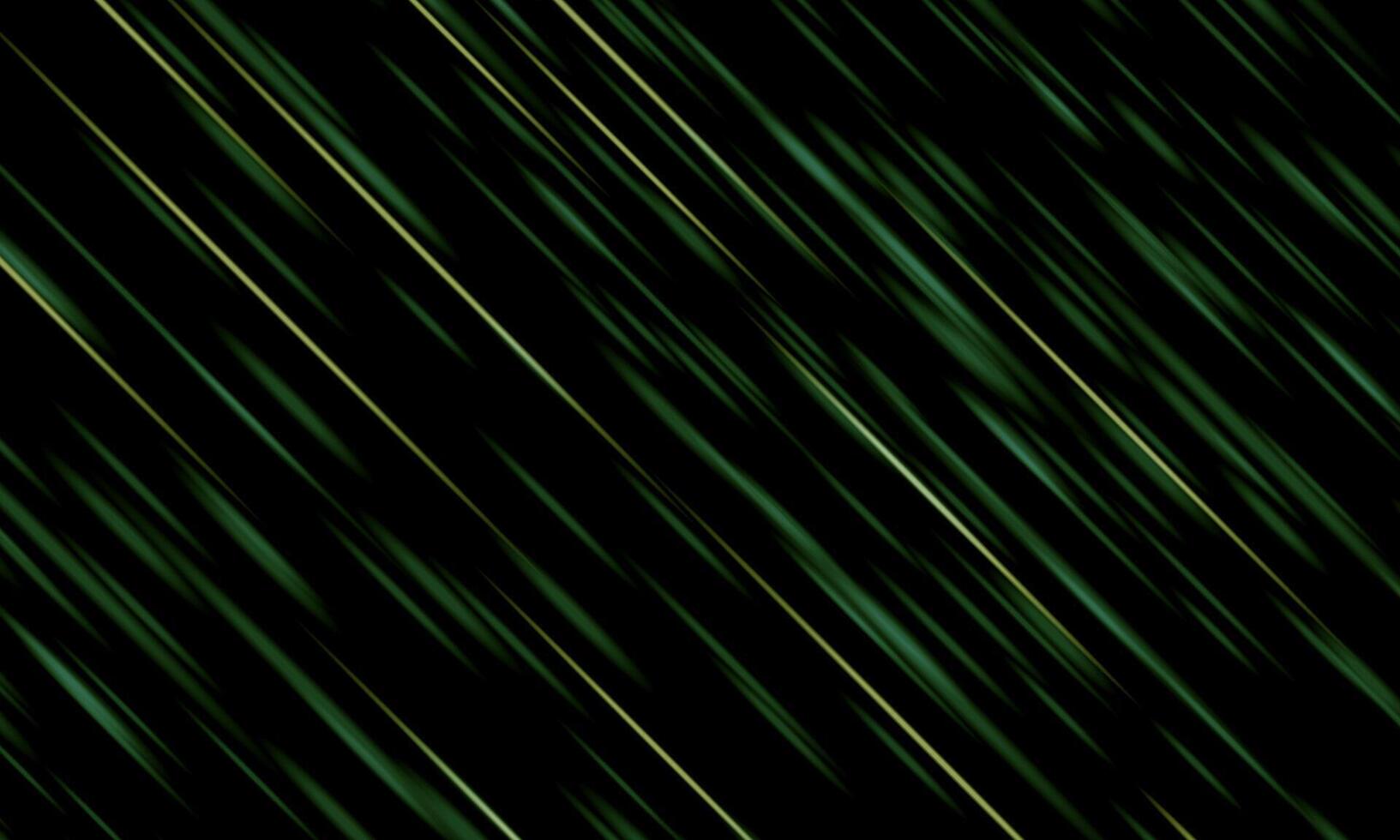 Glowing stripes. Beautiful flashes of light on a dark background. diagonal green line stripes. vector