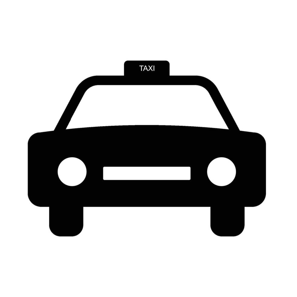 taxi car icon vector