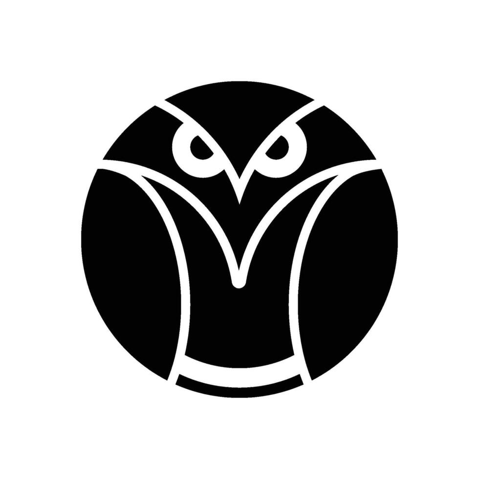 owl logo icon vector