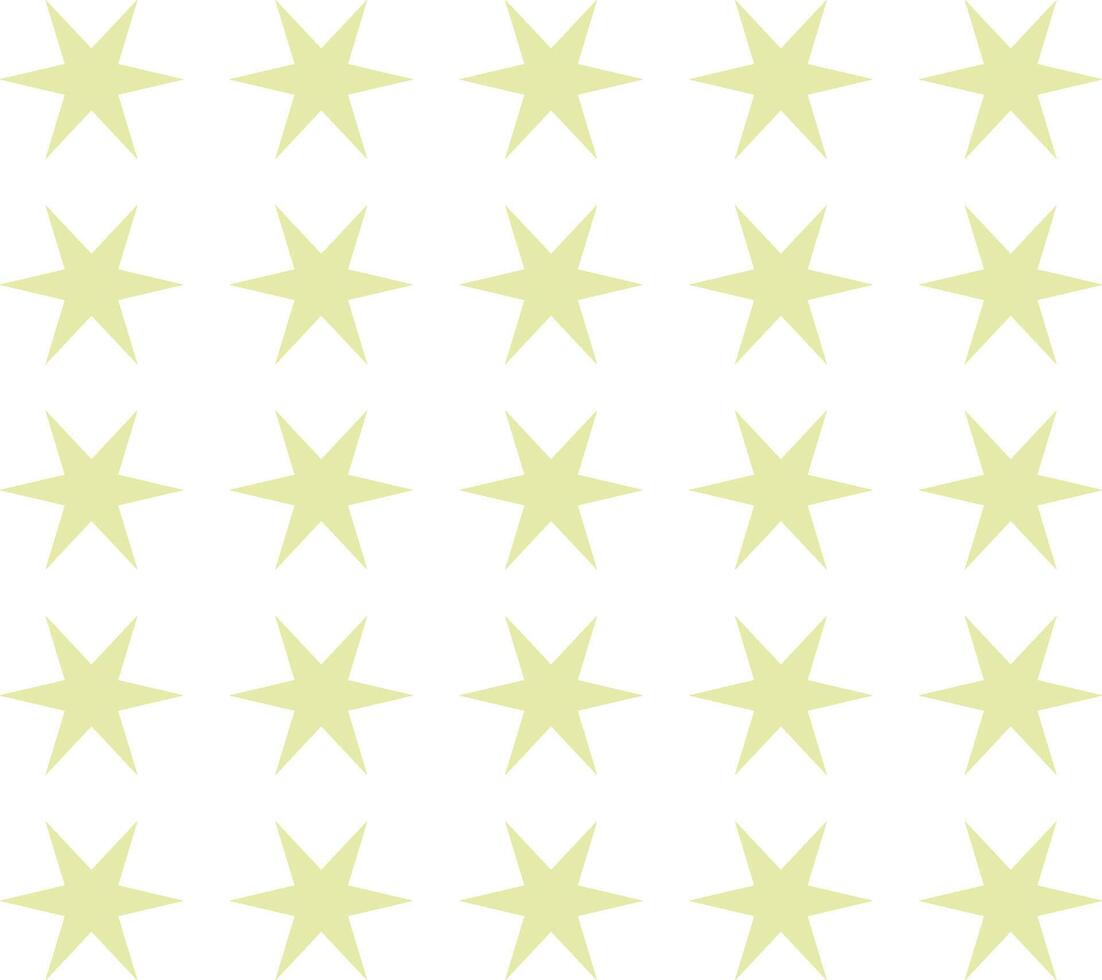 Rectangle made with 6 pointed stars vector