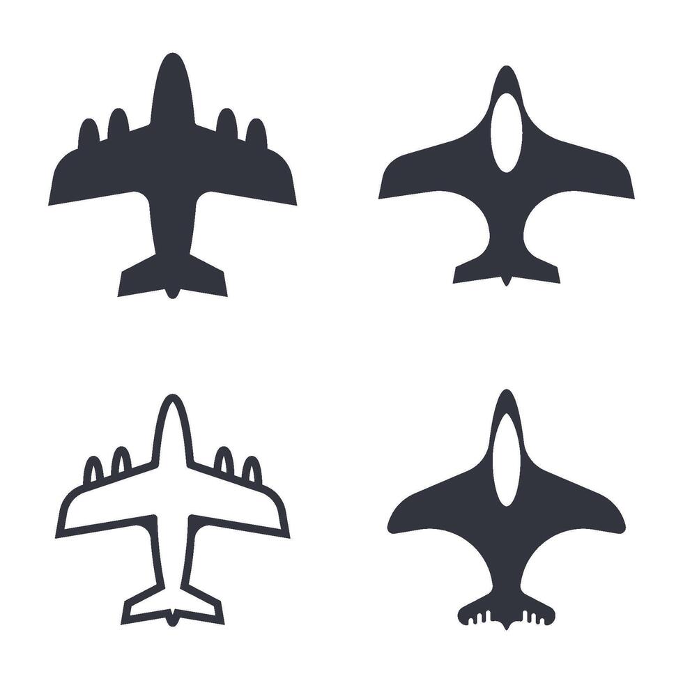 Airplane Logo Template Icon vector