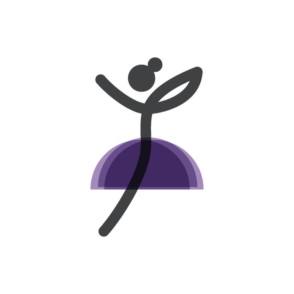 Dance Logo Template Icon vector
