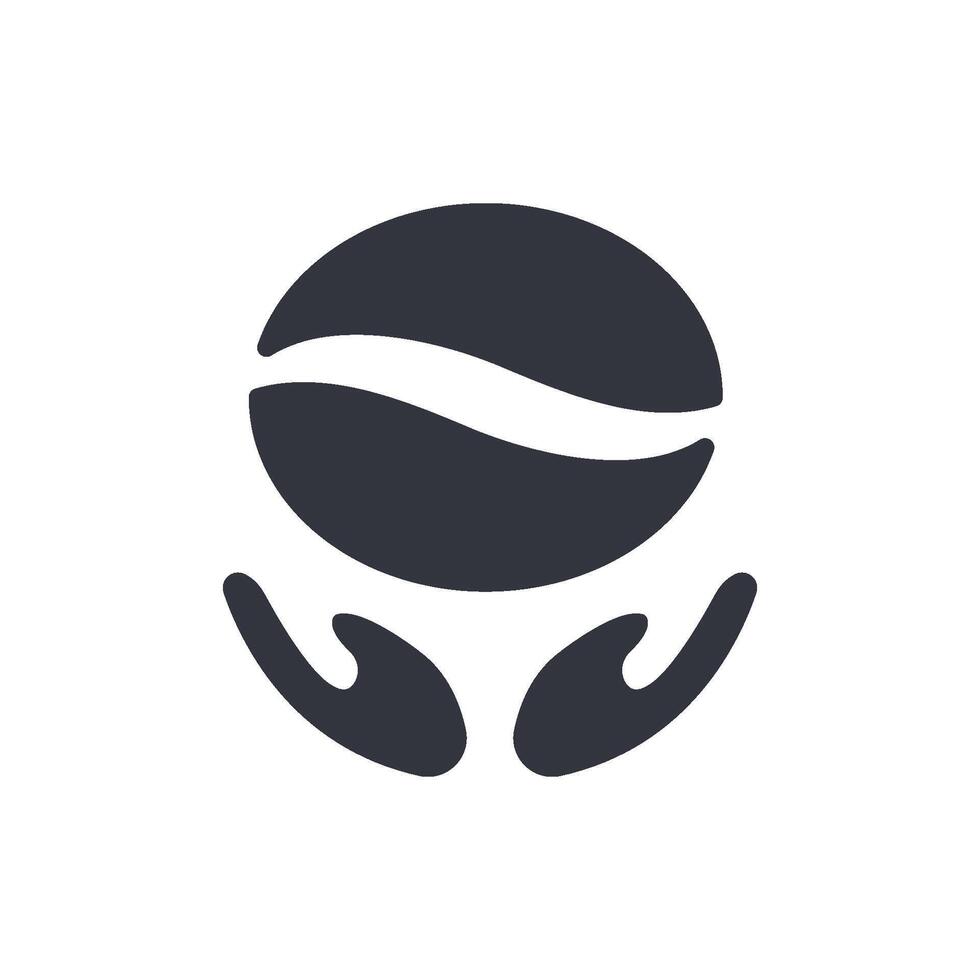 Coffee Bean Logo Template Icon vector
