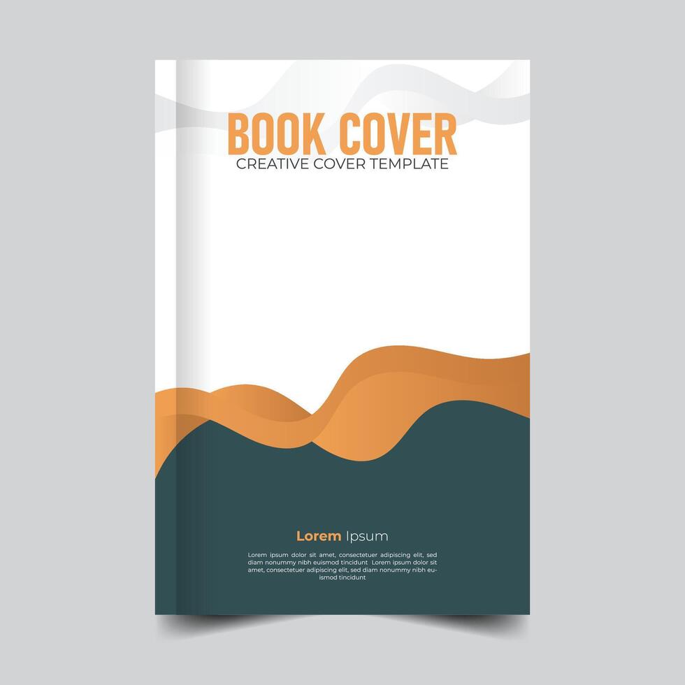 Abstract elegant Creative Book cover, modern, abstract and unique style book cover, colorful book cover, new annual report, print-ready business cover design vector